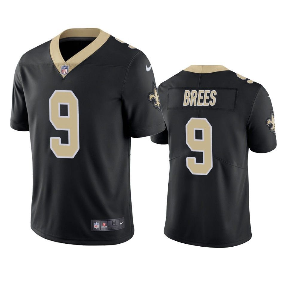 New Orleans Saints Drew Brees Vapor Untouchable Limited Black Mens Jersey