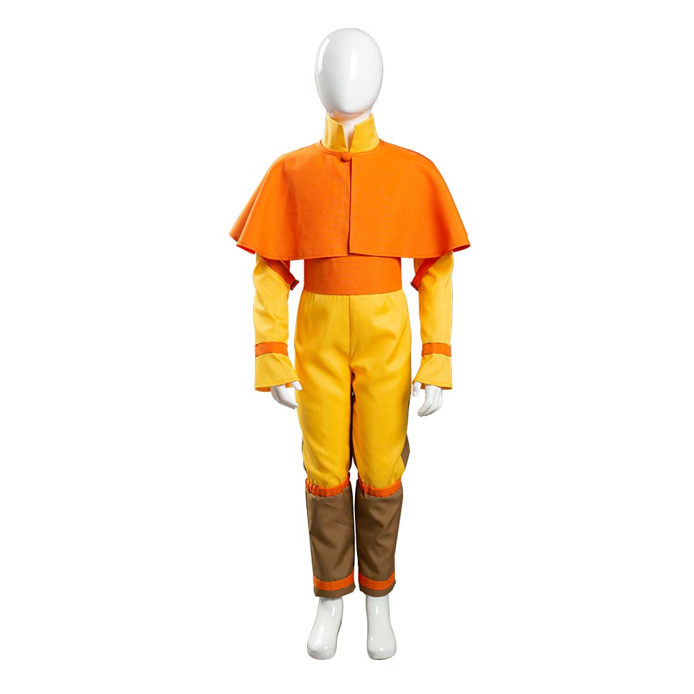 Avatar: The Last Airbender Avatar Aang Cosplay Costume Kids Children Jumpsuit Outfits Halloween Carnival Suit alx