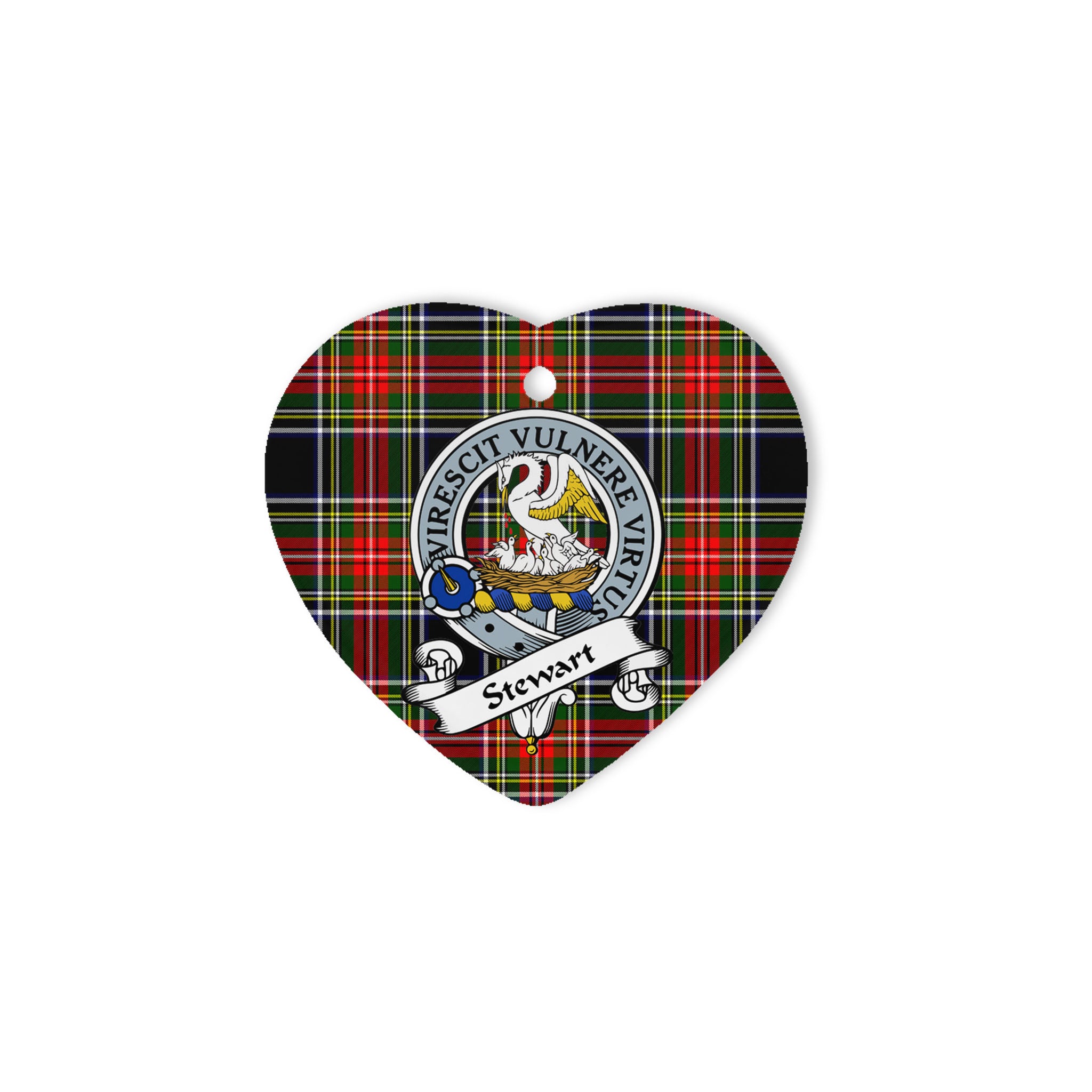 Stewart High Stewards Scottish Clan Badge Plaid Ornament Gift. Christmas Tree Ornament Stewart High Stewards Clan Tartan Ornament Great Christmas Ornaments Gift Heart Ornament