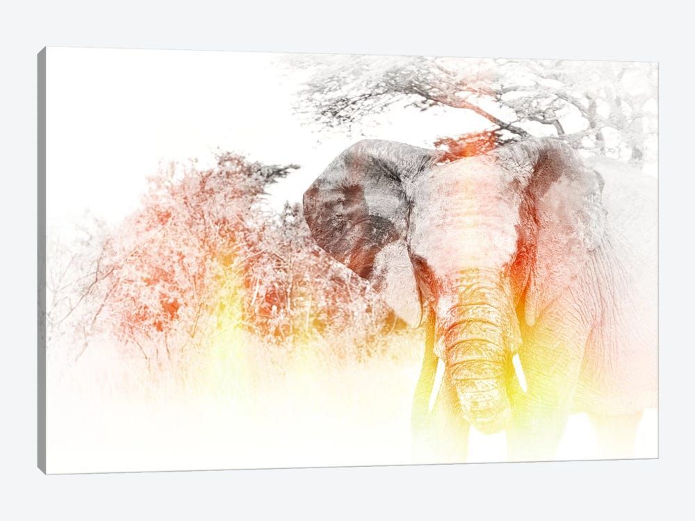 Golden Elephant Canvas Poster 8″x12″ 12×18″ 18″x26″ 24″x36″ 30″x45″