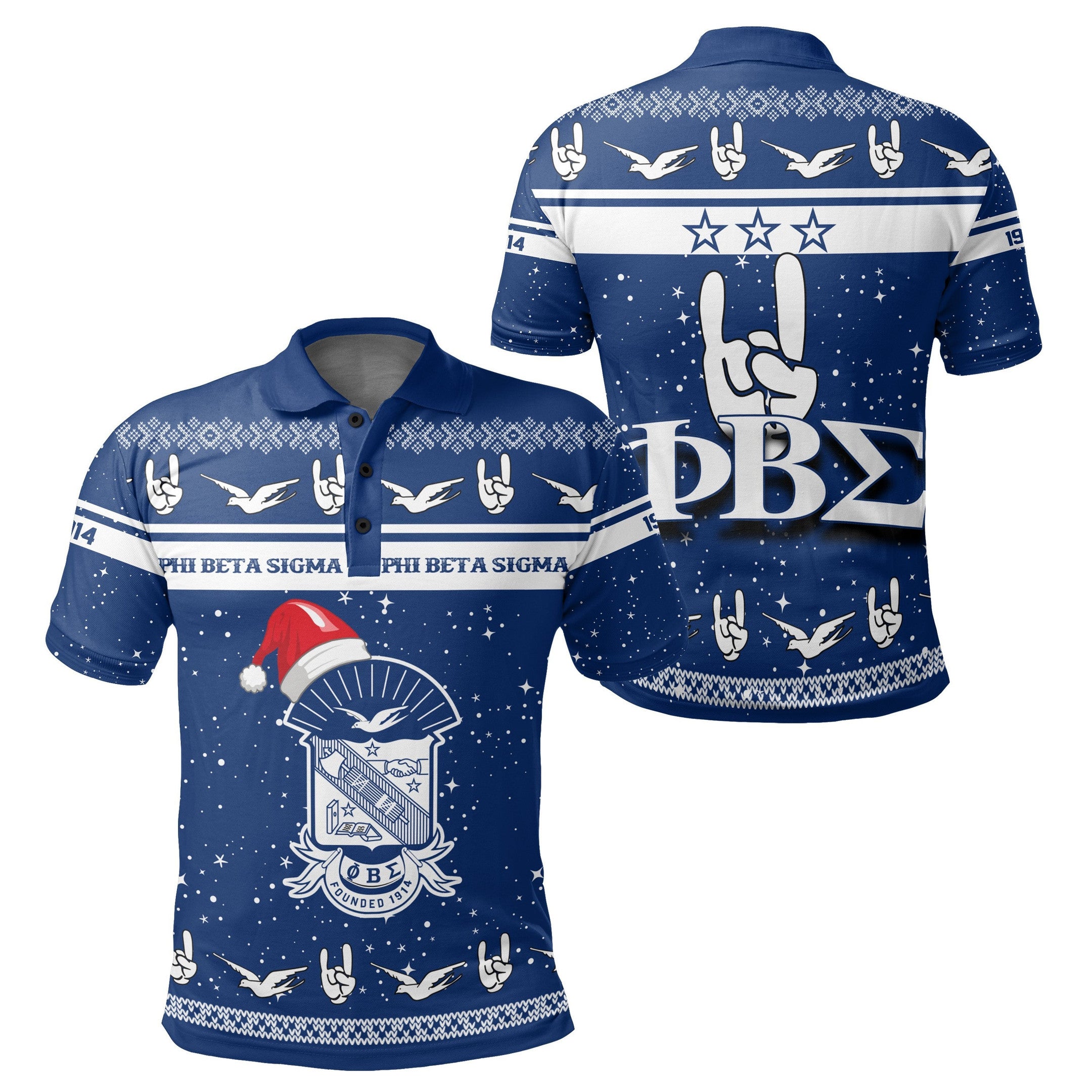 Fraternity Polo – Phi Beta Sigma Christmas Polo Shirt