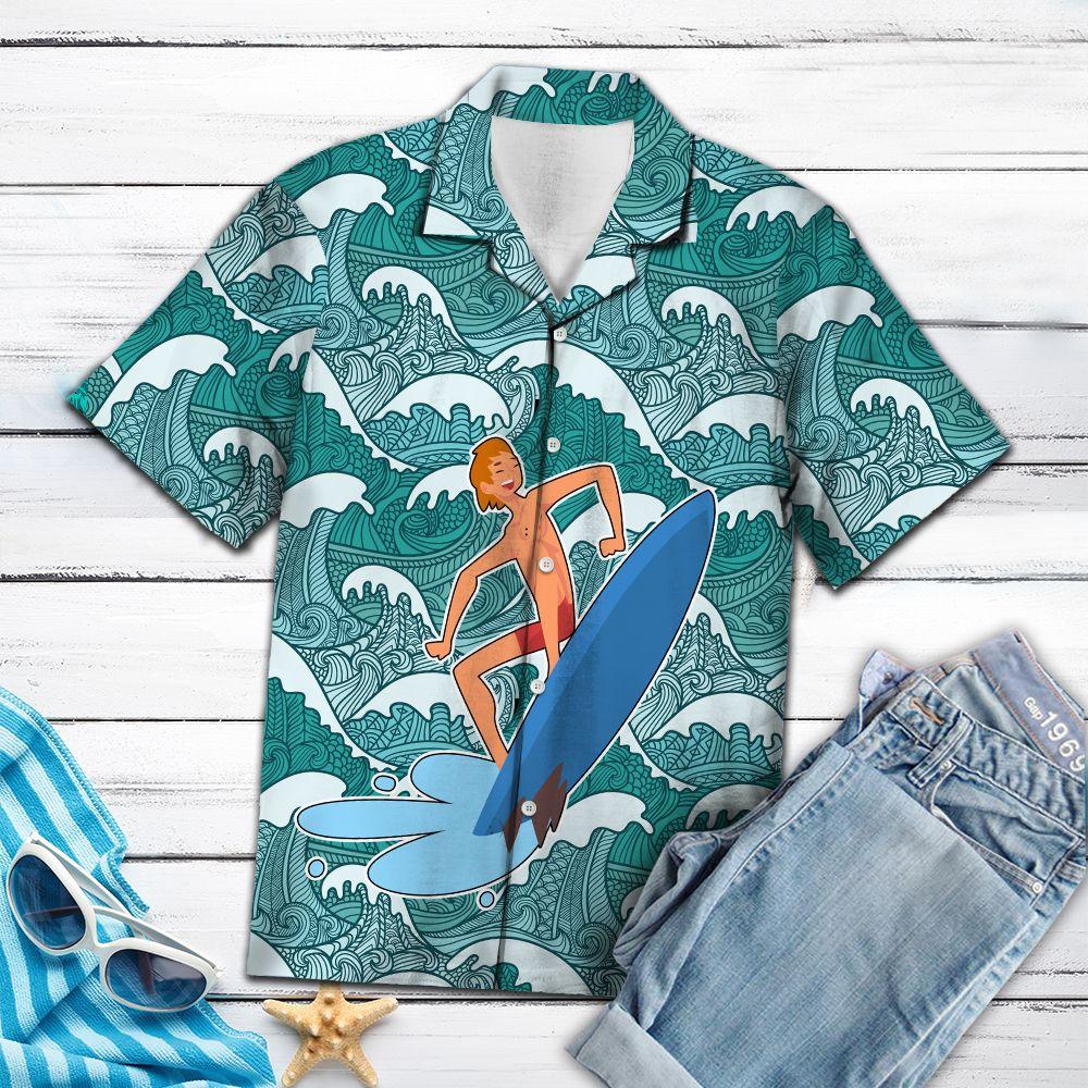 Surfing Waves Hawaii Shirt For Hawaii Aloha Ha94999