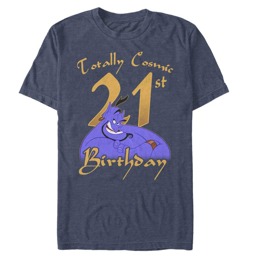 Aladdin Men’s Genie Cosmic 21st Birthday  T Shirt