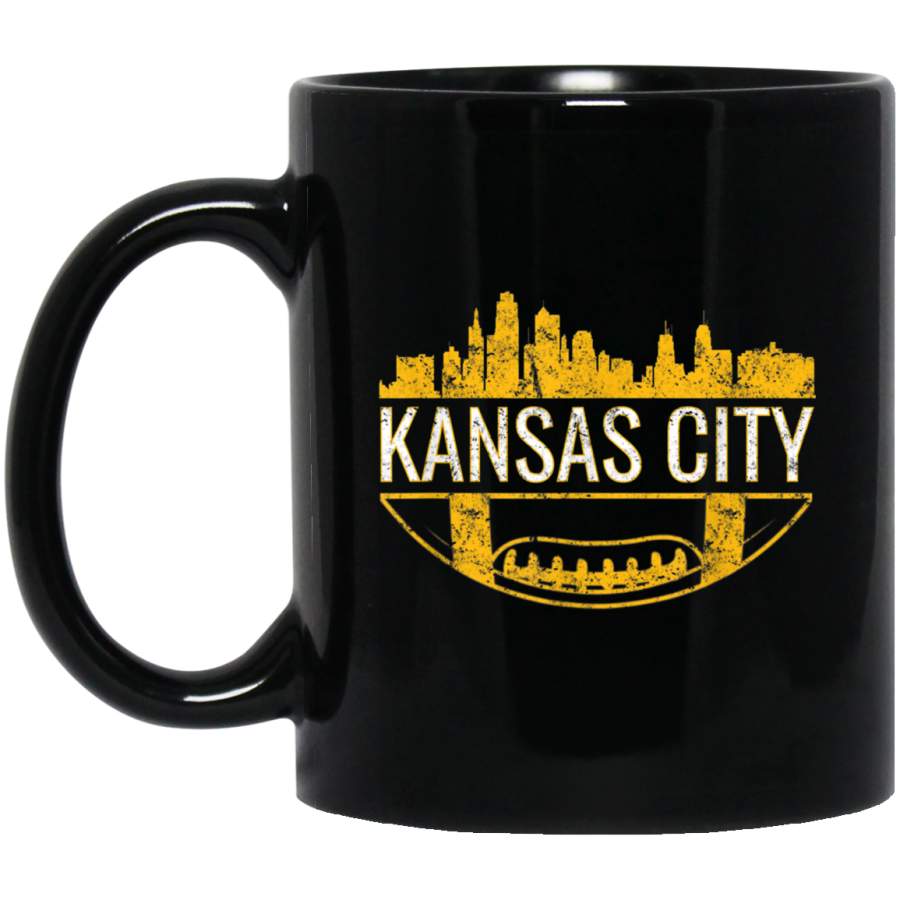 Kansas City Missouri Football Vintage KC Skyline Mug