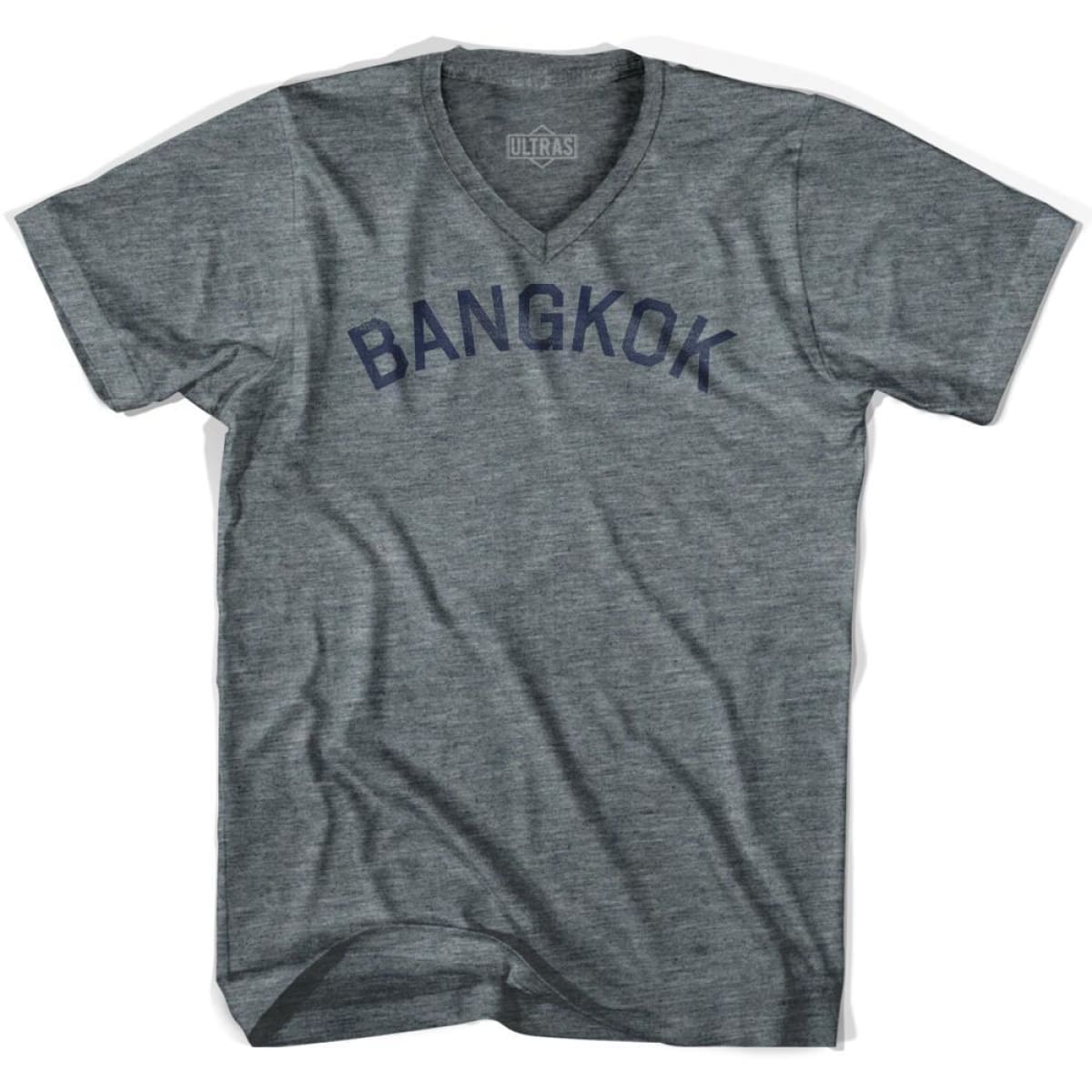 Bangkok Vintage Adult Tri-Blend V-neck T-shirt