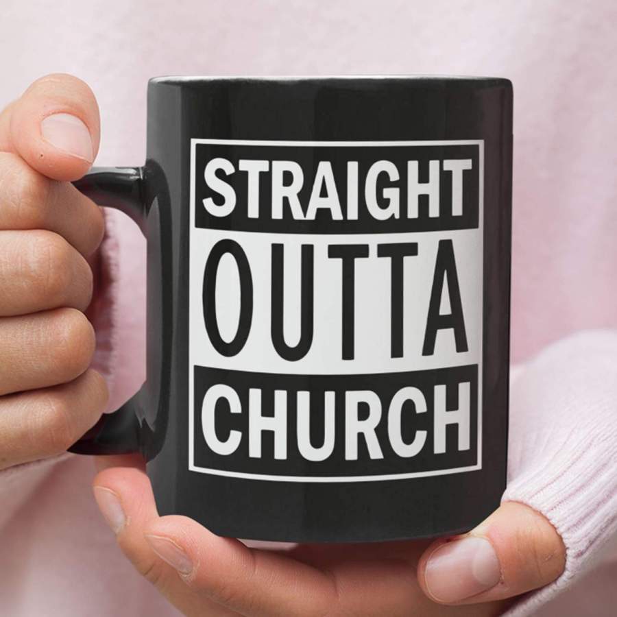 Straight outta church coffee mug