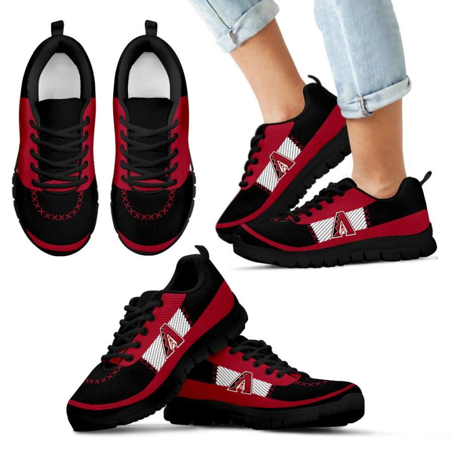 Cross Thread Seamless Beautiful Logo Arizona Diamondbacks Sneakers