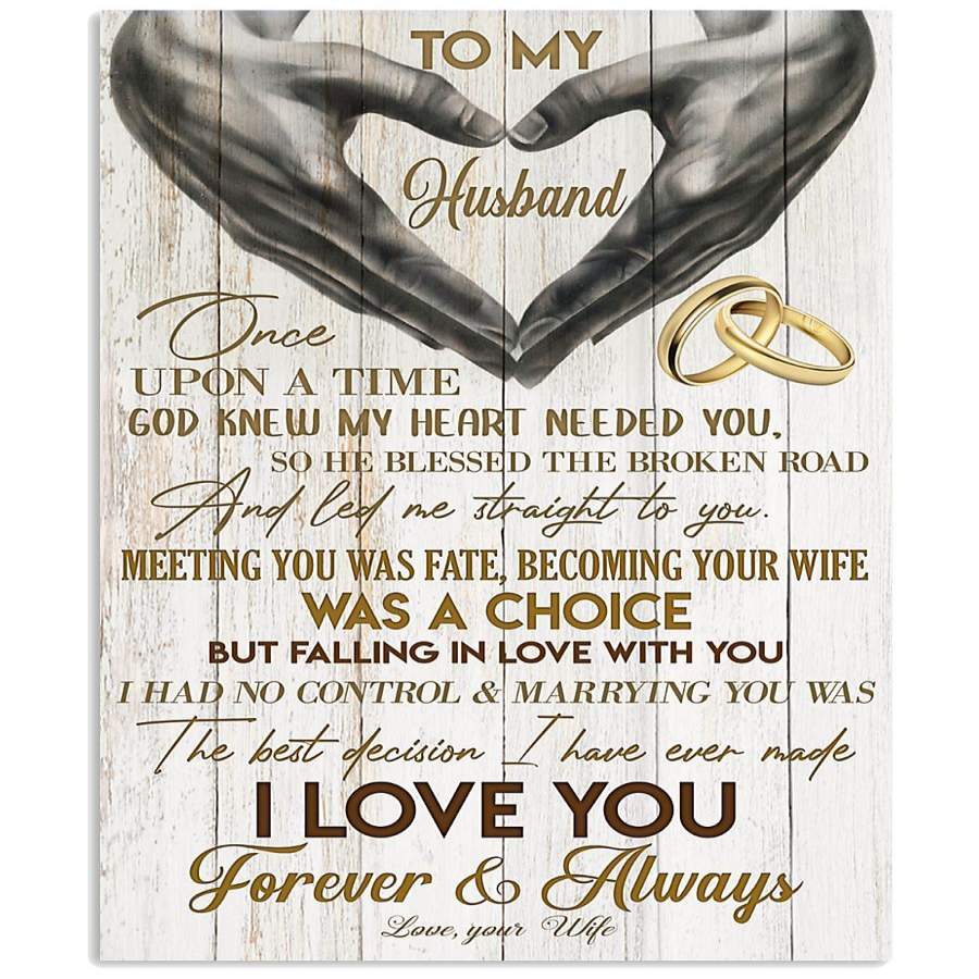 I Love You Forever And Always Gift For My Husband Vertical Poster ...