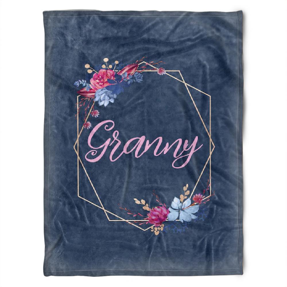 To My Grandma We Love Our Grany Fleece Blanket Gift For Grandparents Gift From Granddaughter Gift For Grandson Home Decor Bedding Couch Sofa Soft And Comfy Cozy