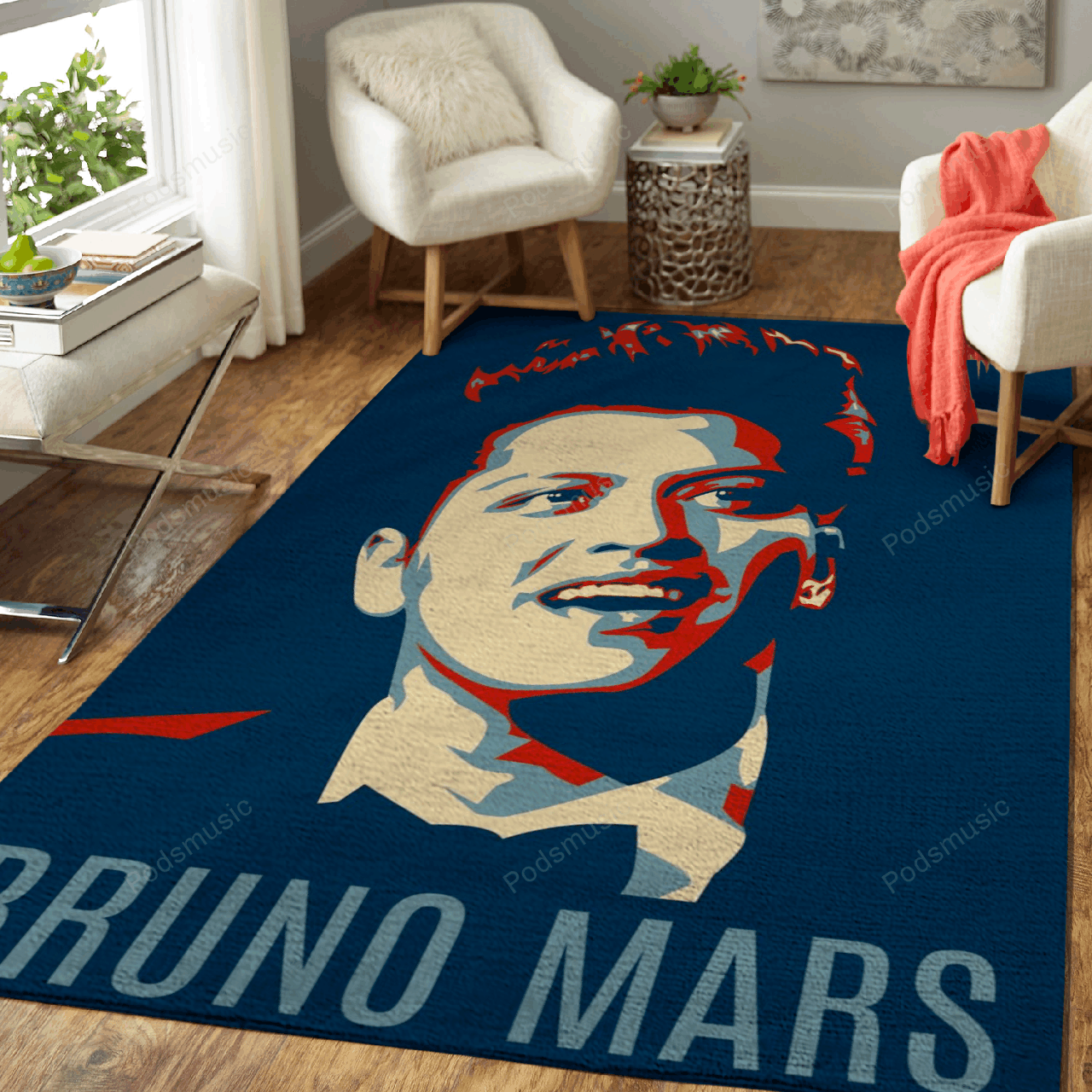 Bruno Mars Hopestyle – Music Art For Fans Area Rug Carpet