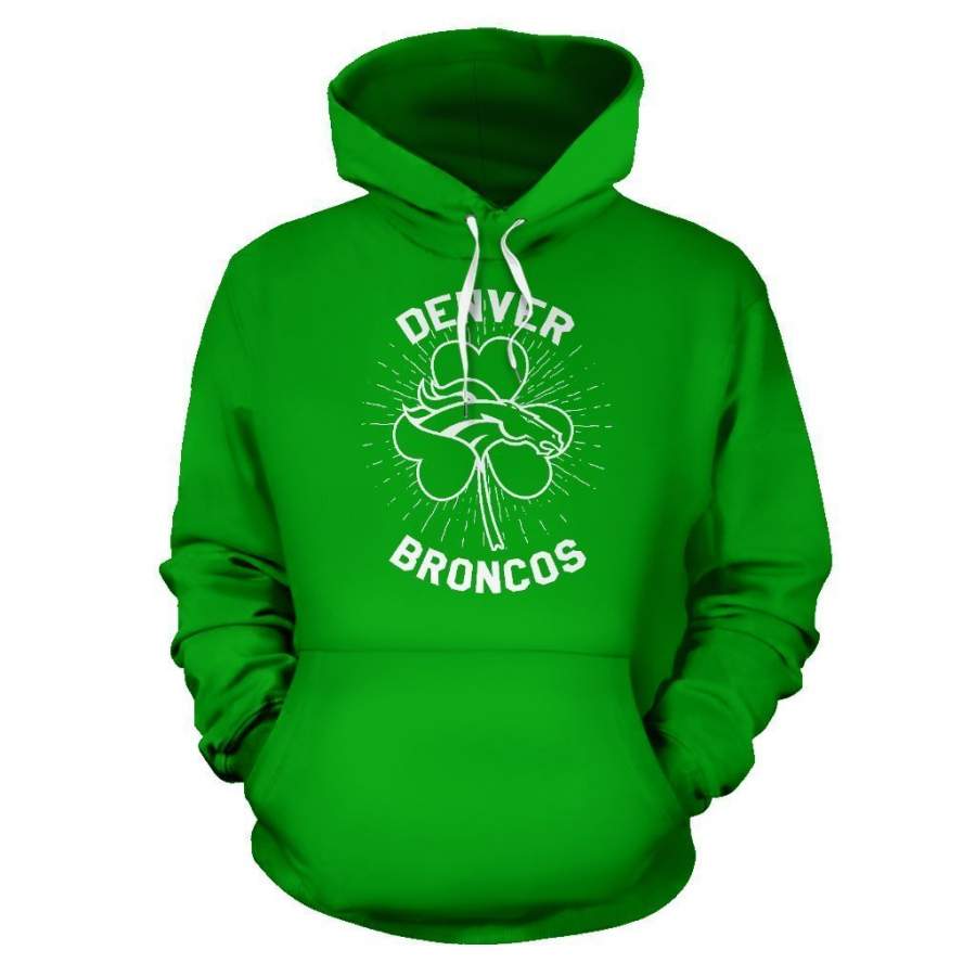 Denver Broncos  ST Patrick’s Day Hoodie