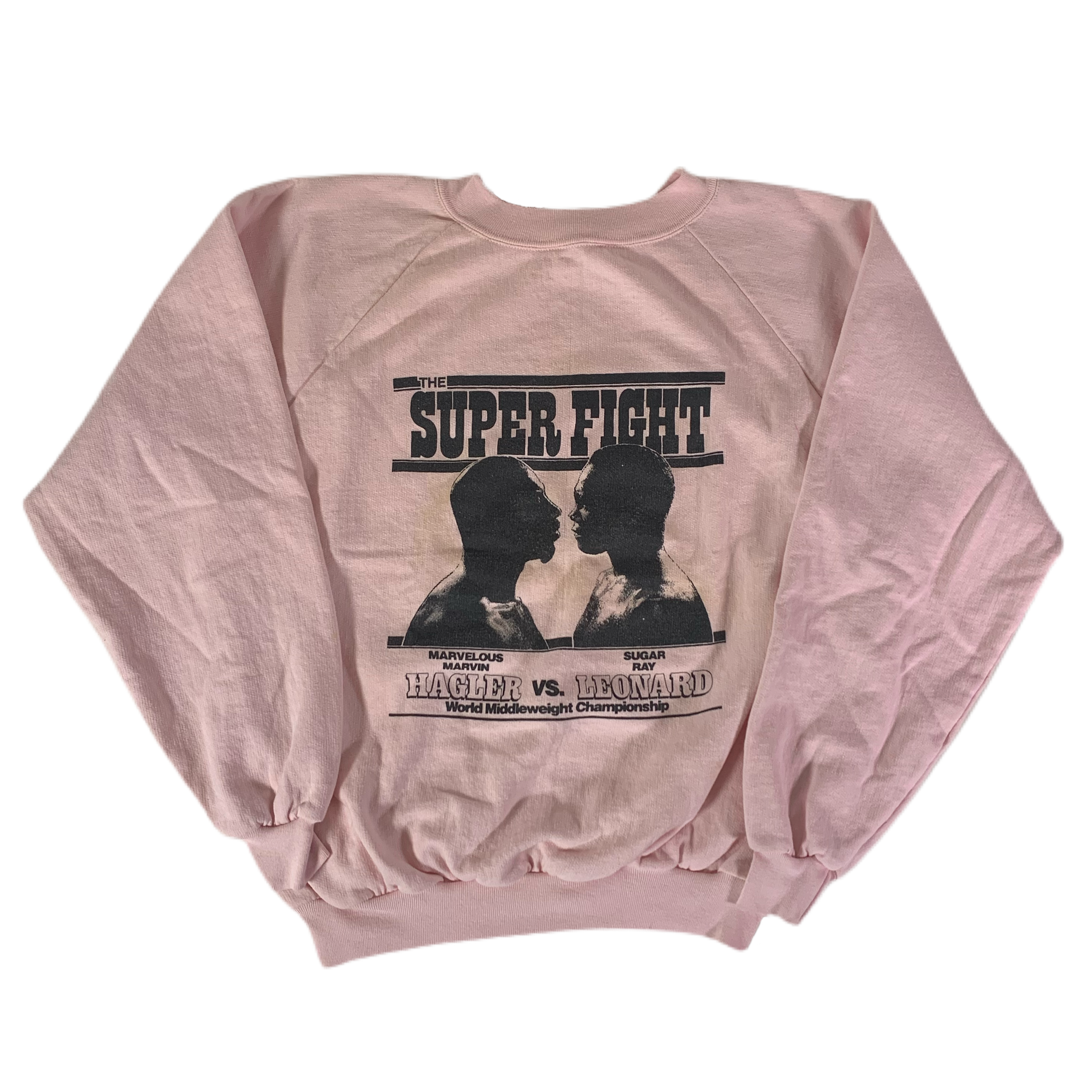 Vintage Hagler Vs. Leonard “The Super Fight” Raglan Sweatshirt