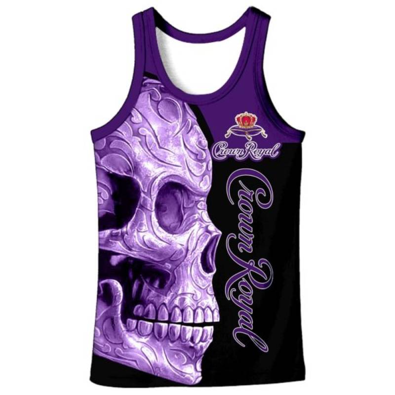 Skull Crown Royal all over print hoodie – maria