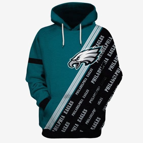 Philadelphia Eagles Many Logo 13 Unisex 3D Hoodie Gift For Fans