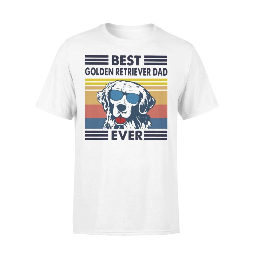 Best Golden Retriever Dad Ever Vintage T-shirt