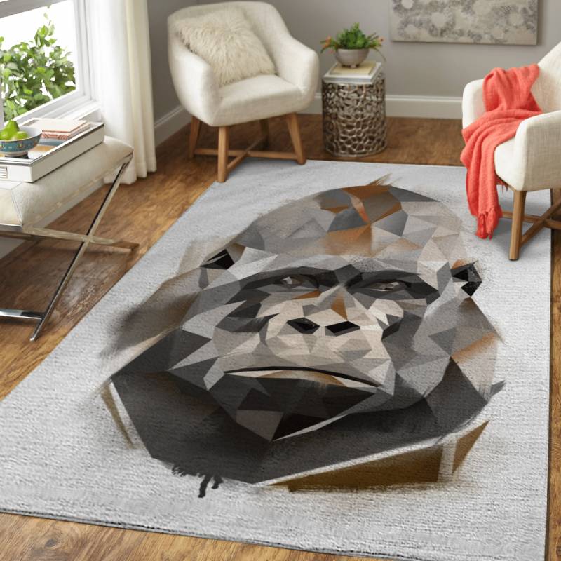 Gorilla  – Modern Animals Area Rug Carpet