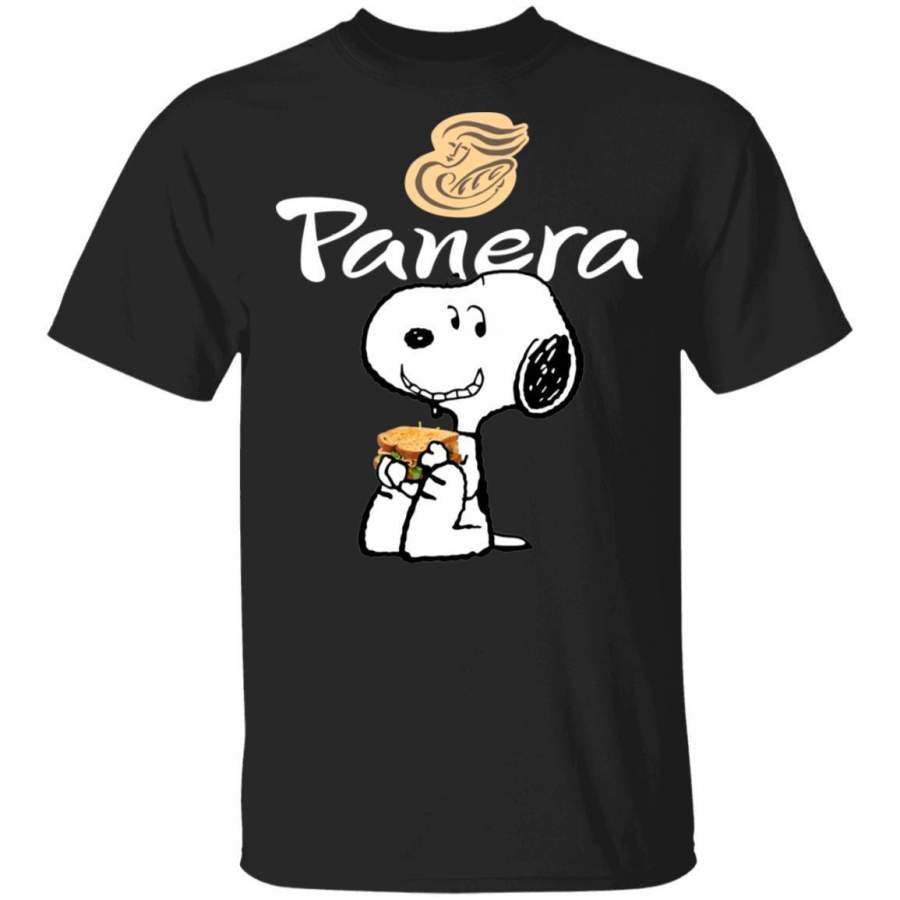 Snoopy Eating Panera Bread Fast Food T-Shirt