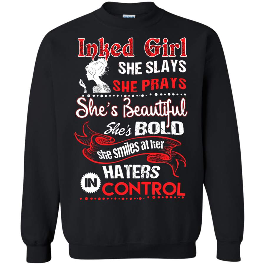 AGR Inked Girl She Slays She Prays Sweatshirt