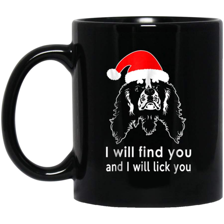 Cavalier King Charles Spaniel ugly christmas 11 oz 15 oz Mug Black