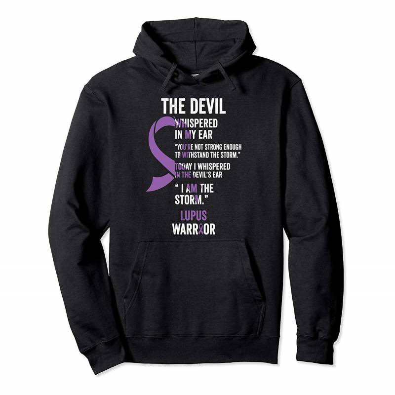 The Devil- Lupus Awareness Support Ribbon Pullover Hoodie