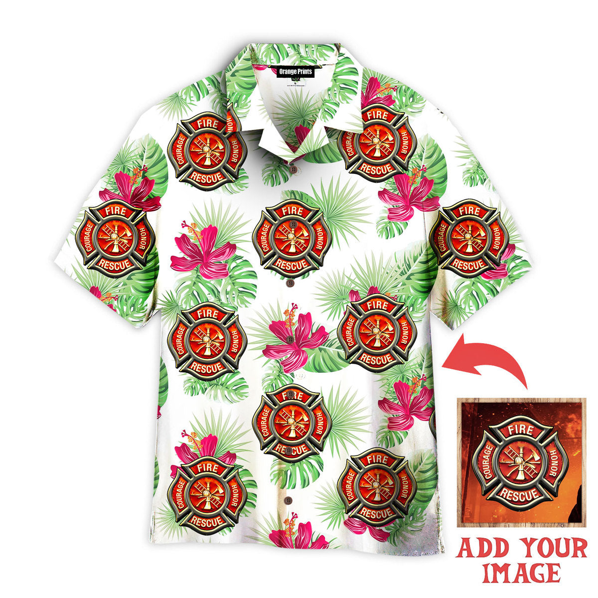 Your Image Summer Monstera Exotic Tropical Custom Hawaiian Shirt | For Men & Women | Hwp1194