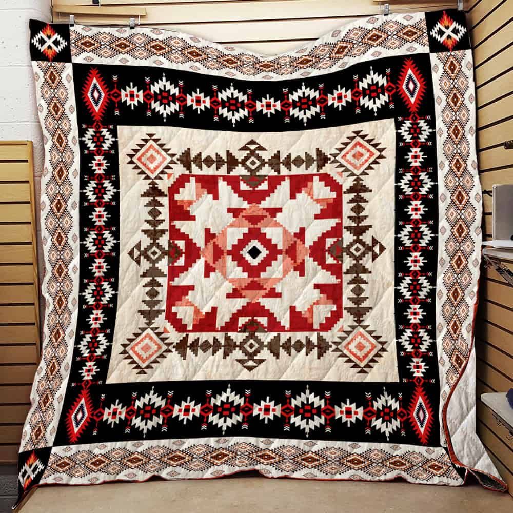 Native American 3D Quilt Blanket 3253