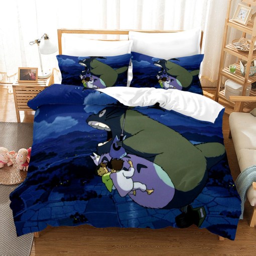 Tonari No Totoro 37 Duvet Cover Pillowcase Home Decor 3D Bedding Set 5584