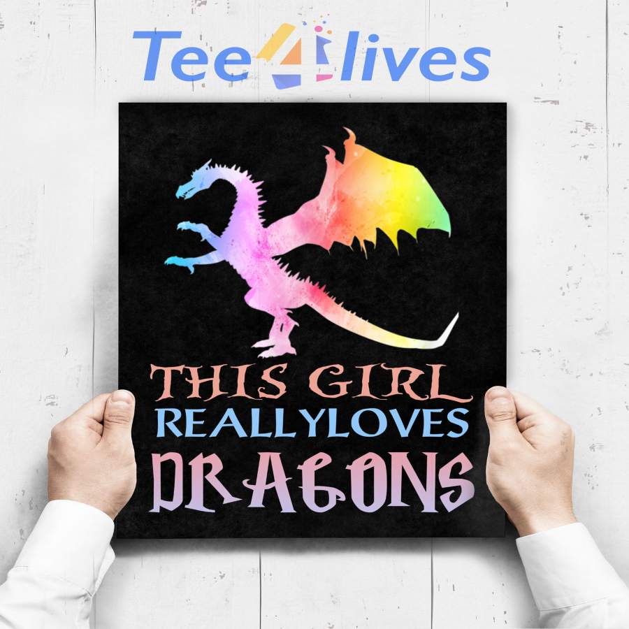 Custom Poster Prints Wall Art Easily Distracted By Dragon And Books Nerds