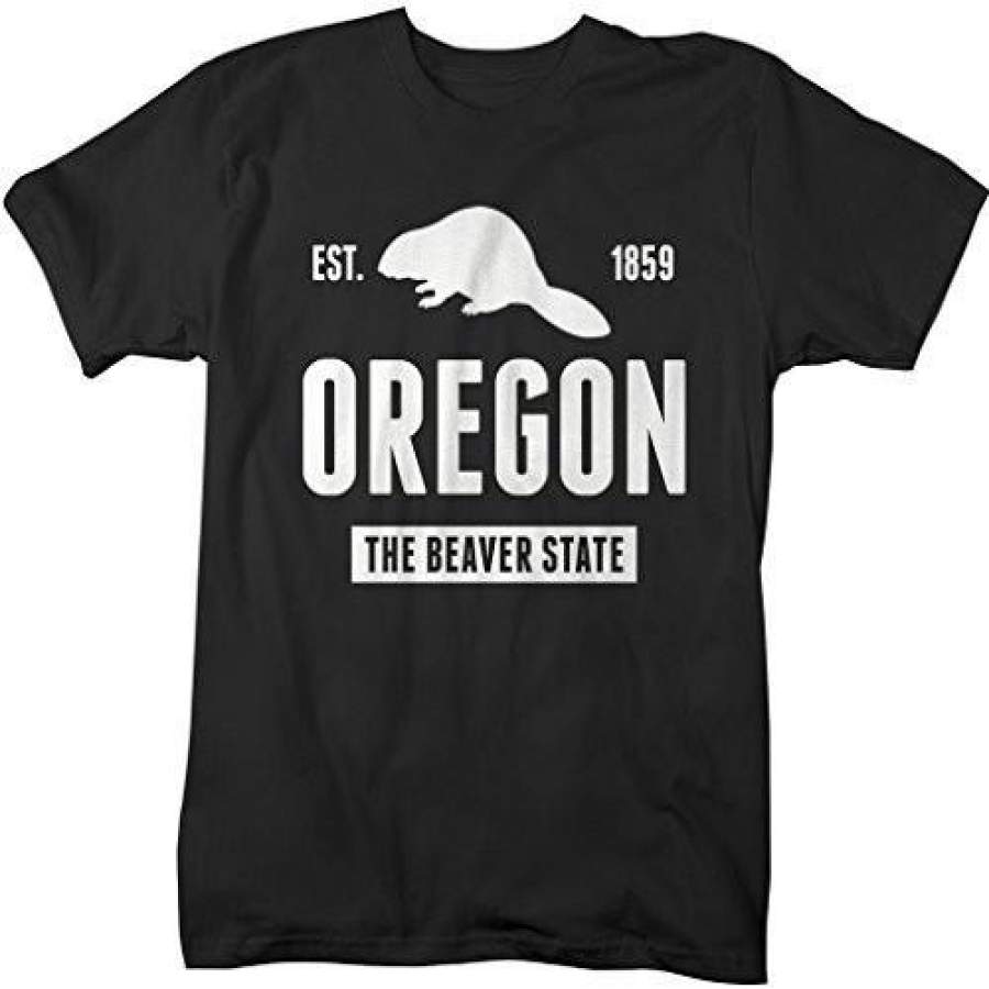 Shirts By Sarah Men’s Oregon State Nickname Shirt The Beaver State T-Shirts Est. 1859