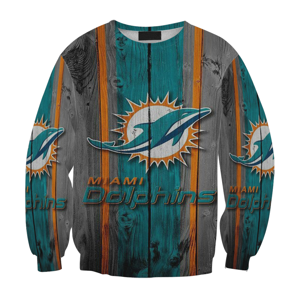 Miami Dolphins Logo 3 Gift For Fan 3D Full Printing Sweatshirt