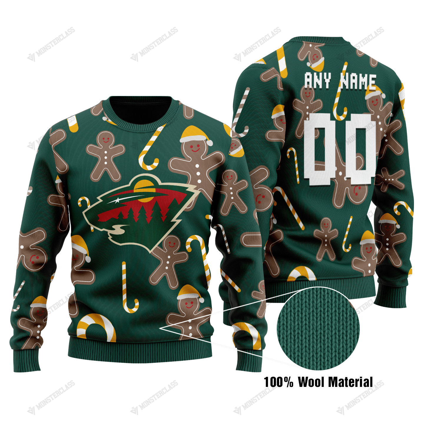 Minnesota Wild – CUSTOMIZE YOUR NAME & NUMBER – HOT SALE 3D PRINTED