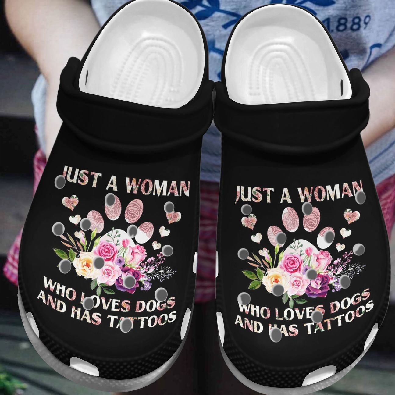 Dog Personalized Clog, Custom Name, Text, Color, Number Fashion Style For Women, Men, Kid, Print 3D Dogs And Tattoos