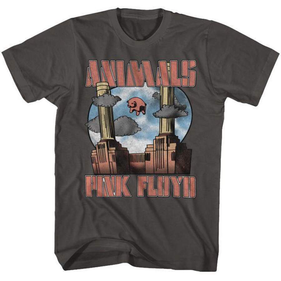 Pink Floyd Animals Mens T Shirt Smoke