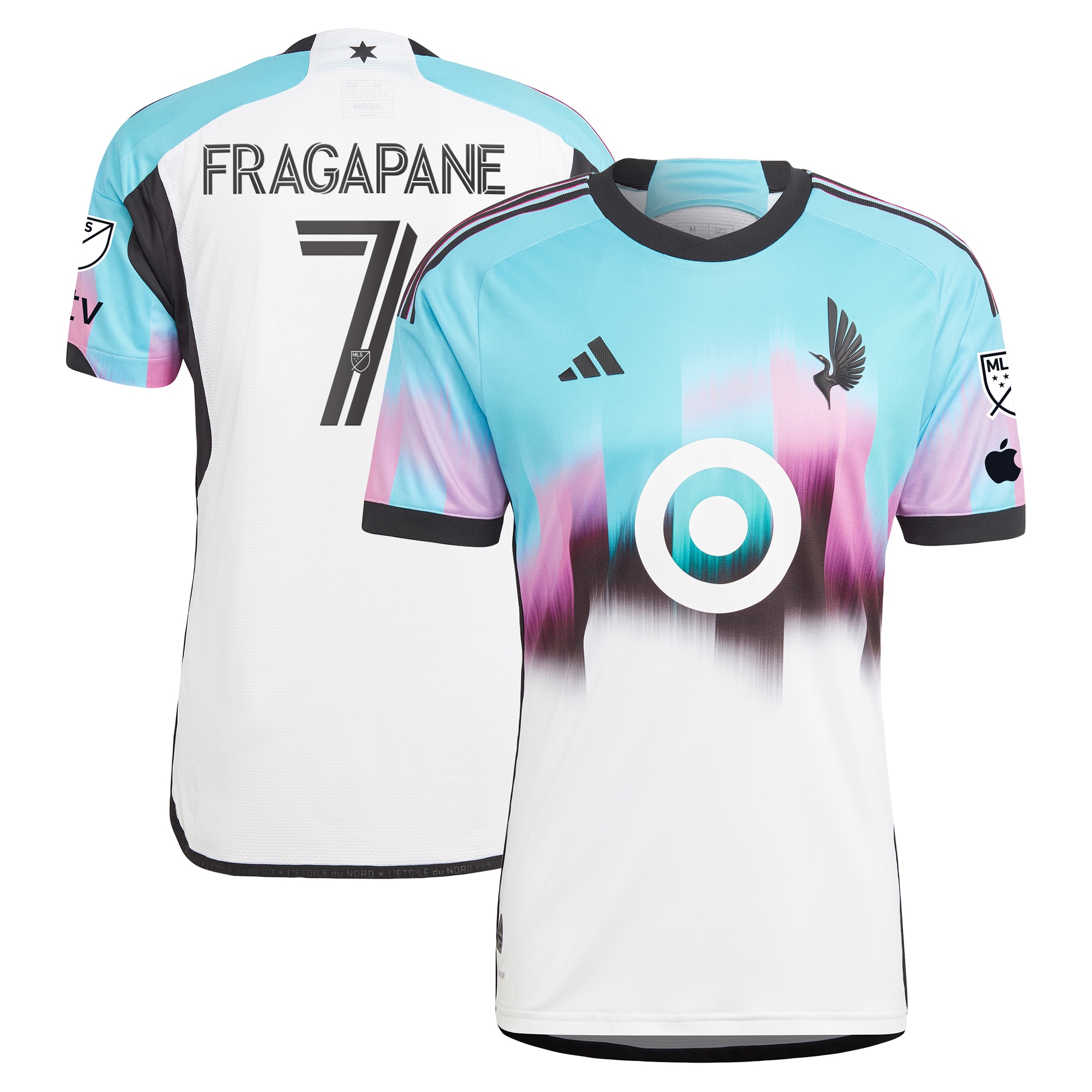 Franco Fragapane Minnesota United FC 2023 The Northern Lights Kit Authentic Jersey – White