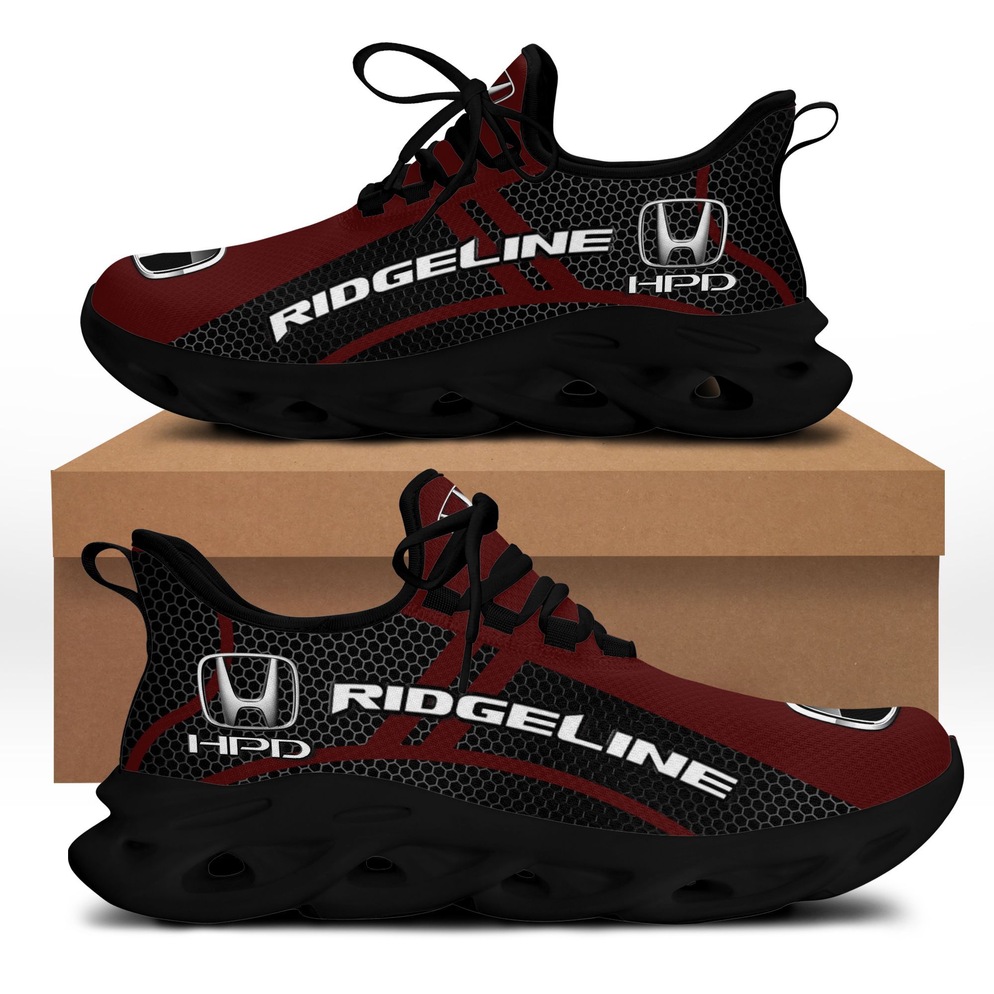 Honda Ridgeline BDA-NH BS Running Shoes Ver 1 (Dark red)