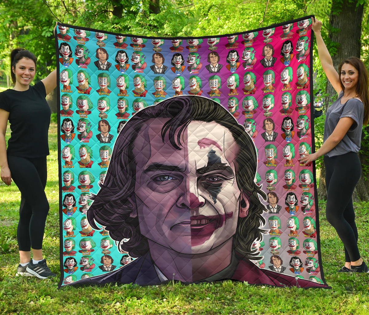 Horror Movie Premium Quilt | Joker Transformation Cosplay Anime Famous Characters Quilt Blanket Nt090804