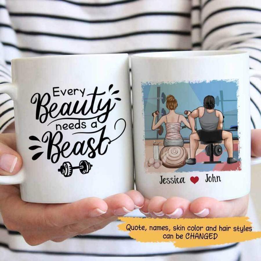 Fitness Couple Personalized Mug