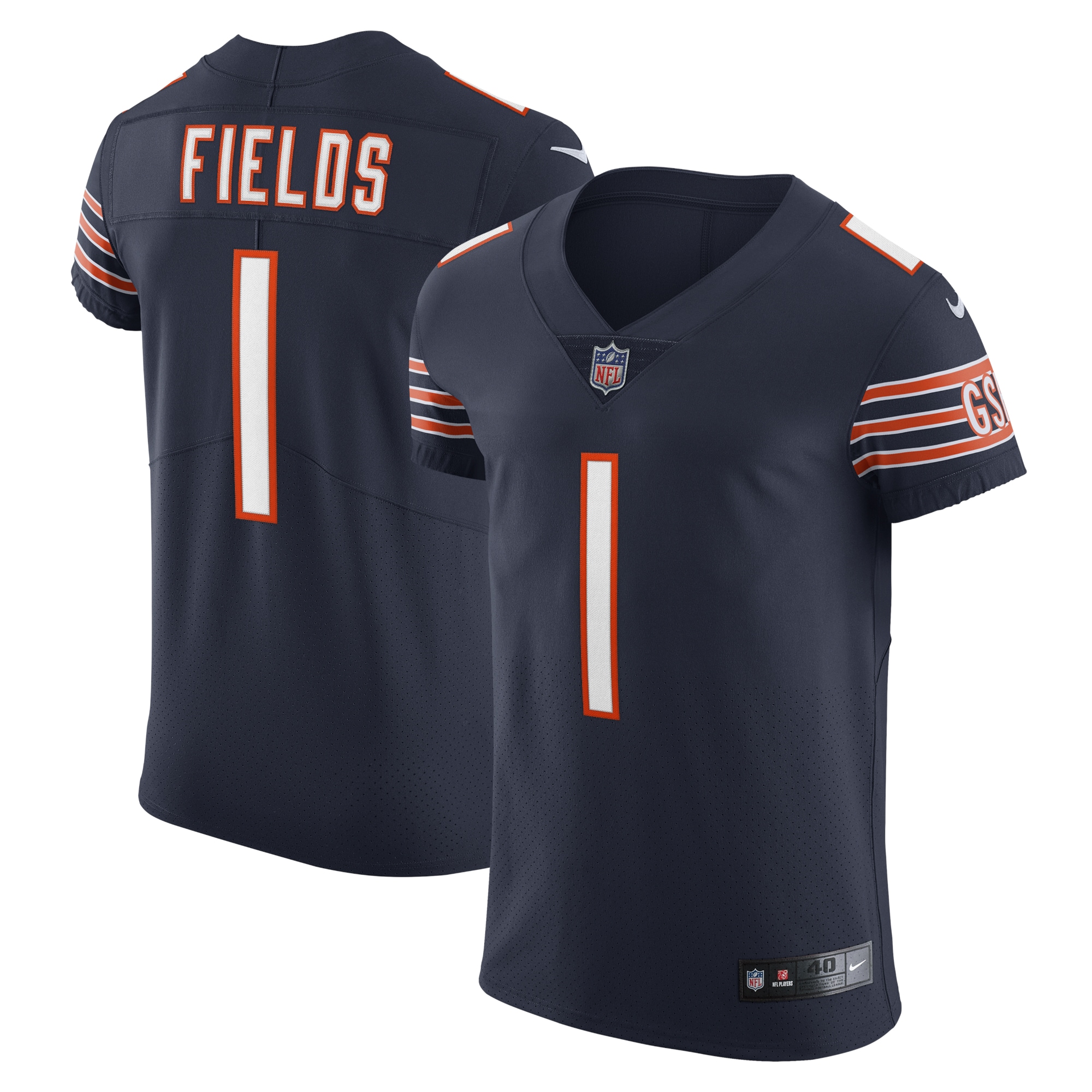 Justin Fields Chicago Bears Vapor Elite Jersey – Navy