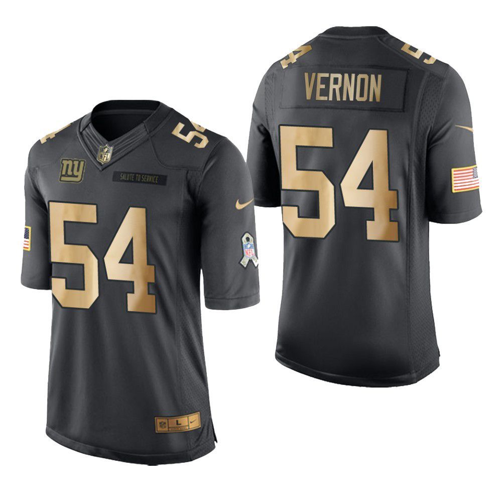 New York Giants Olivier Vernon Salute To Service Anthracite Mens Jersey