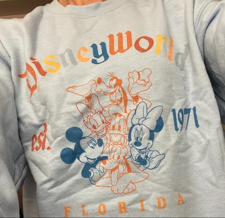 Disneyworld Retro Mickey And Friends Disneyland Est 1971 Sweater Shirt Outfit