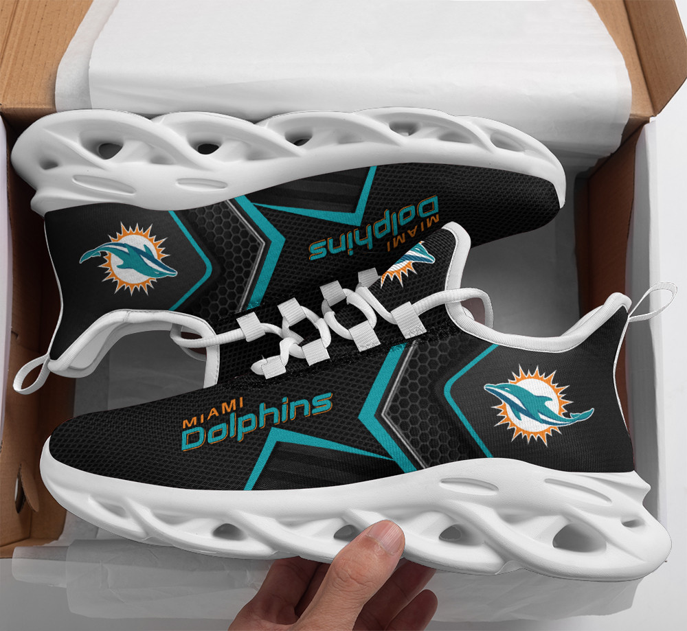 Miami Dolphins Yezy Running Sneakers Bg105