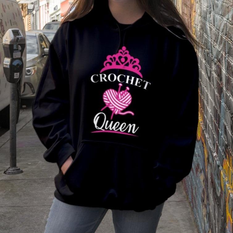 Crochet Queen Gift For Friends Standard Hoodie