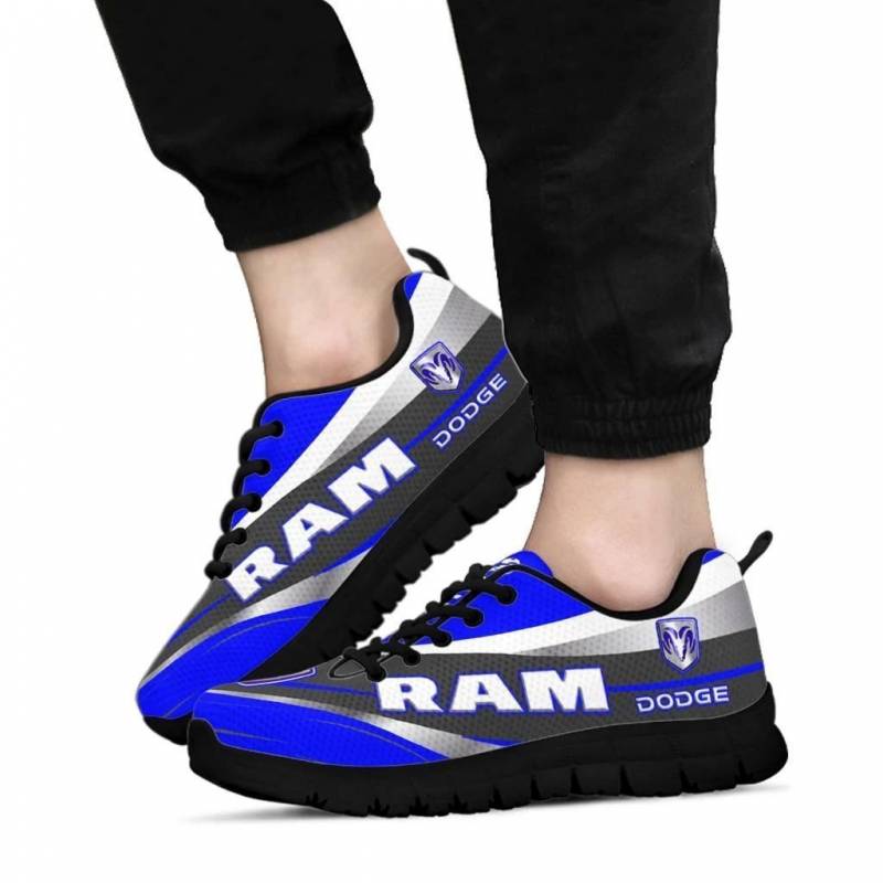 3D Printed Dodge Ram NTA Sneakers For Men & Women Ver 1 (Blue)