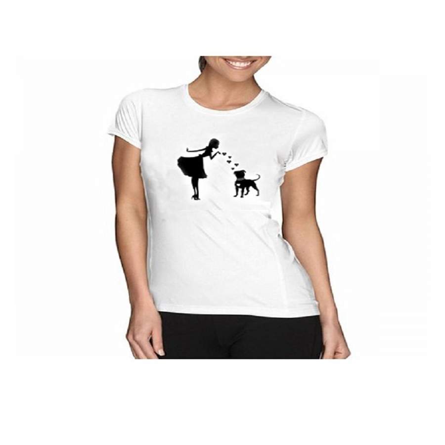 Womens PITS and PEARLS PITBULL Dog TShirt Pit Bull Cute Shirt