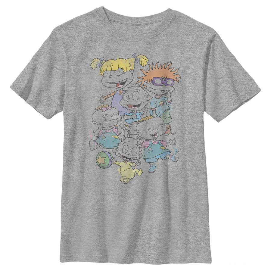 Rugrats Boy’s Character Watercolor  T Shirt