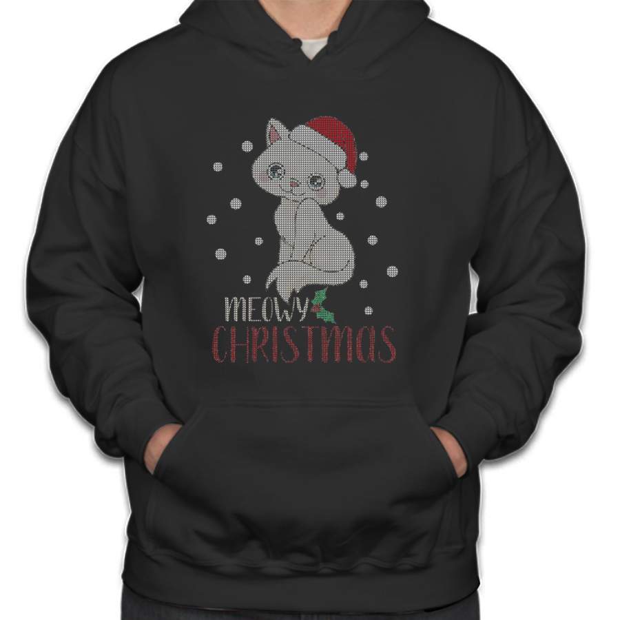 Ugly Christmas Cat Hoodie