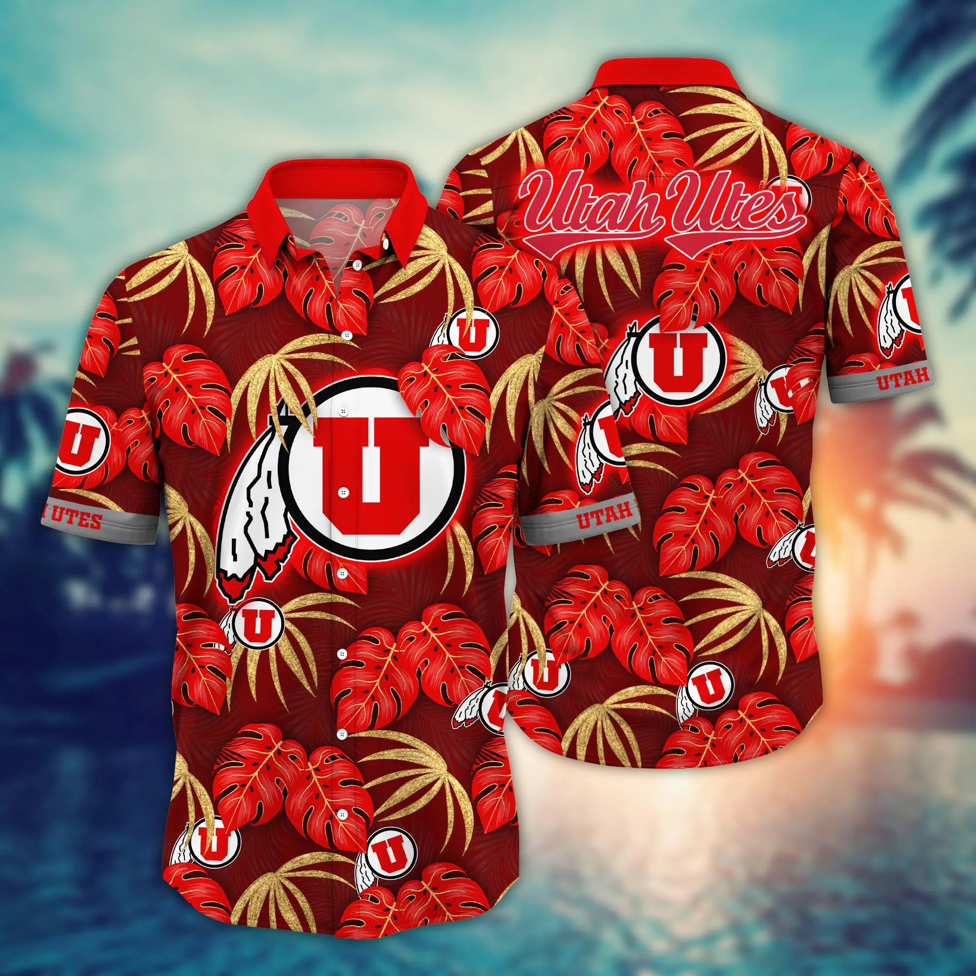 Utah Utes NCCA Hawaiian Shirt Holiday Aloha Shirt