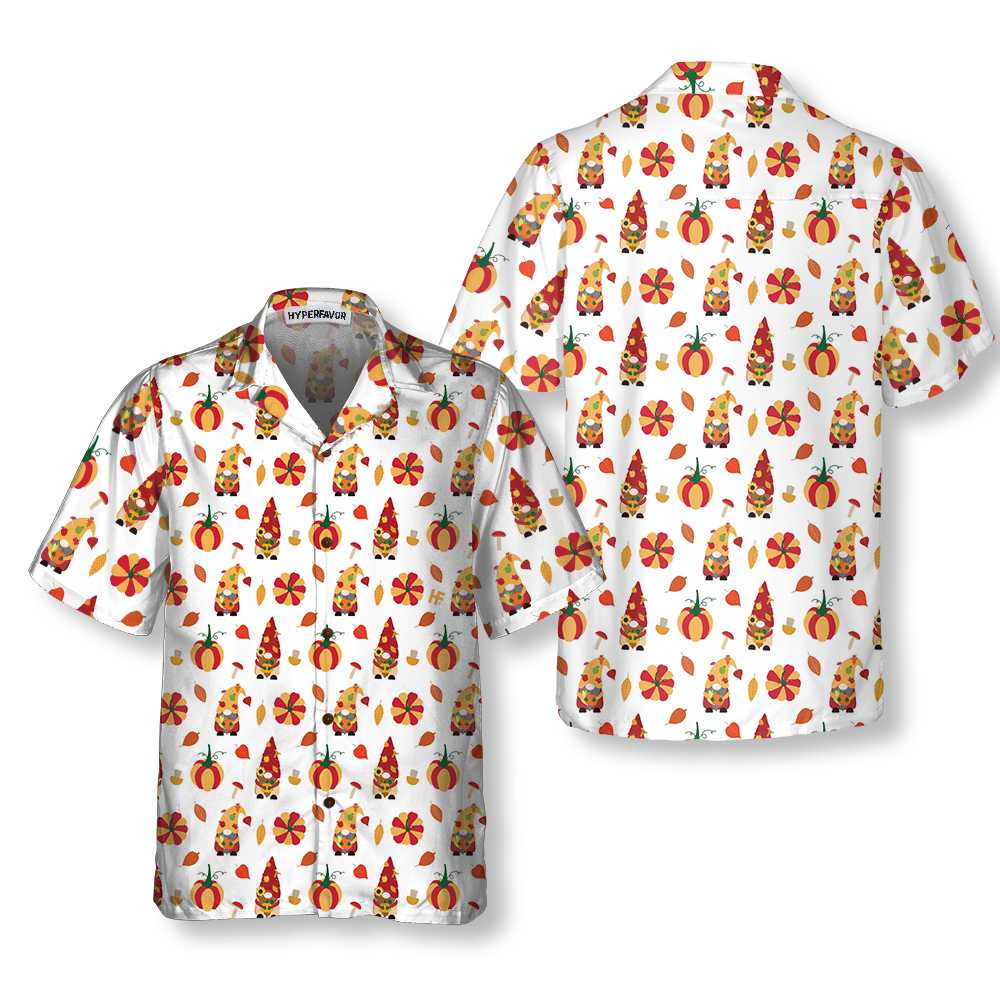 Thanksgiving Gnomes Shirt For Men Hawaii Seamless Gift Ha107911