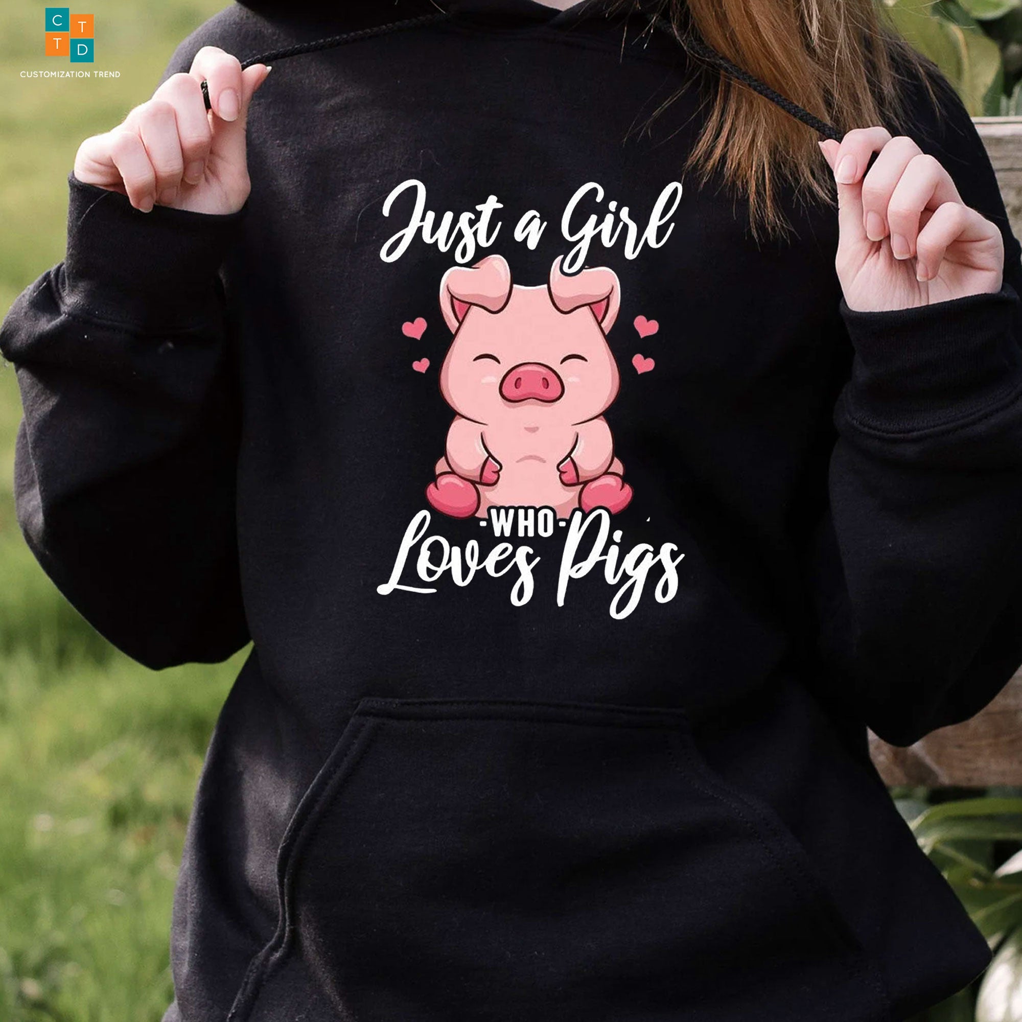 Just A Girl Who Loves Pigs Hoodie, Shirt