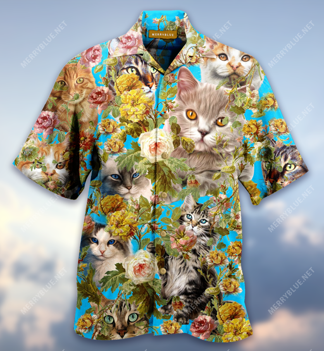 Cute Cats With Flower Hawaii Shirt Ha83662